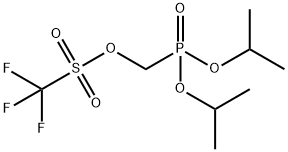 Methanesulfonic acid, 1,1,1-trifluoro-, [bis(1-methylethoxy)phosphinyl]methyl ester Structure