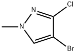 4-溴-3-氯-1-甲基-1H-吡唑,1350323-83-9,结构式