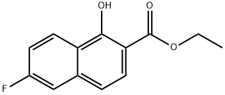 ethyl 6-fluoro-1-hydroxynaphthalene-2-carboxylate 化学構造式