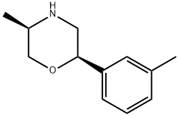 Morpholine, 5-methyl-2-(3-methylphenyl)-,(2R,5R)- Struktur