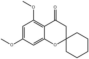 5,7-Dimethoxyspiro[chroman-2,1'-cyclohexan]-4-one Structure