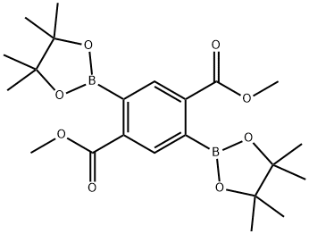 1,4-BENZENEDICARBOXYLIC ACID, 2,5-BIS(4,4,5,5-TETRAMETHYL-1,3,2-DIOXABOROLAN-2-YL)-, 1,4-DIMETHYL E, 1351221-60-7, 结构式