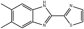 1H-Benzimidazole, 5,6-dimethyl-2-(2-thiazolyl)- Structure