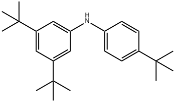 Benzenamine, 3,5-bis(1,1-dimethylethyl)-N-[4-(1,1-dimethylethyl)phenyl]- 结构式