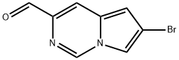 6-Bromopyrrolo[1,2-c]pyrimidine-3-carbaldehyde 化学構造式