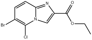 ethyl 6-bromo-5-chloroimidazo[1,2-a]pyridine-2-carboxylate Struktur