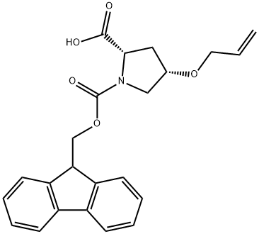 (4S)-1-Fmoc-4-(2-propen-1-yloxy)-L-proline Structure