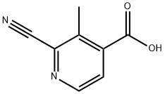 4-Pyridinecarboxylic acid, 2-cyano-3-methyl-|2-氰基-3-甲基异烟酸