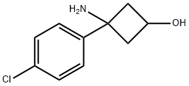 Cyclobutanol, 3-amino-3-(4-chlorophenyl)- Struktur