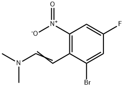 Ethenamine, 2-(2-bromo-4-fluoro-6-nitrophenyl)-N,N-dimethyl- Struktur