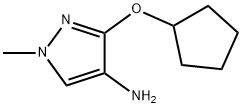 3-(环戊氧基)-1-甲基-1H-吡唑-4-胺, 1354241-35-2, 结构式