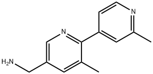 [2,4'-Bipyridine]-5-methanamine, 2',3-dimethyl- Structure