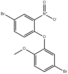 Benzene, 4-bromo-1-(5-bromo-2-methoxyphenoxy)-2-nitro- Structure