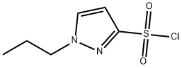 1-propyl-1{H}-pyrazole-3-sulfonyl chloride Struktur