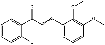 (2E)-1-(2-Chlorophenyl)-3-(2,3-dimethoxyphenyl)prop-2-en-1-one Struktur