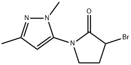 3-bromo-1-(1,3-dimethyl-1H-pyrazol-5-yl)pyrrolidin-2-one Structure