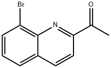 Ethanone, 1-(8-bromo-2-quinolinyl)- 化学構造式