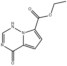 Pyrrolo[2,1-f][1,2,4]triazine-7-carboxylic acid, 1,4-dihydro-4-oxo-, ethyl ester Structure