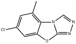 3-Chloro-5-methyl-1,2, 4-triazole [3,4-b][1,3] benzothiazole 化学構造式