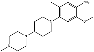 2-methoxy-5-methyl-4-(4-(4-methylpiperazin-1-yl)piperidin-1-yl)aniline Struktur