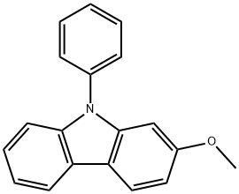 9H-Carbazole, 2-methoxy-9-phenyl- Struktur