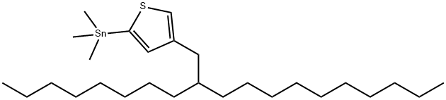 Stannane, trimethyl[4-(2-octyldodecyl)-2-thienyl]- Struktur