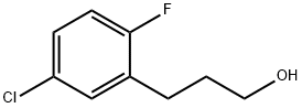Benzenepropanol, 5-chloro-2-fluoro- 化学構造式
