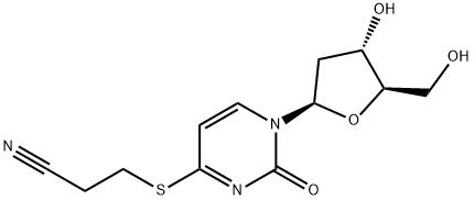 S4-(2-Cyanoethyl)-4-thio-2’-deoxyuridine 化学構造式