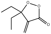 1,2-Dioxolan-3-one, 5,5-diethyl-4-methylene- Structure