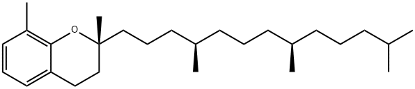 2H-1-Benzopyran, 3,4-dihydro-2,8-dimethyl-2-[(4R,8R)-4,8,12-trimethyltridecyl]-, (2R)- Structure