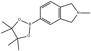1H-Isoindole, 2,3-dihydro-2-methyl-5-(4,4,5,5-tetramethyl-1,3,2-dioxaborolan-2-yl)-,1360820-05-8,结构式