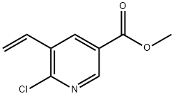 Methyl 6-chloro-5-vinylnicotinate 化学構造式