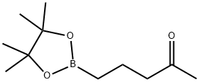 2-Pentanone, 5-(4,4,5,5-tetramethyl-1,3,2-dioxaborolan-2-yl)- Structure