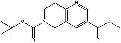 1361381-54-5 1,6-Naphthyridine-3,6(5H)-dicarboxylic acid, 7,8-dihydro-, 6-(1,1-dimethylethyl) 3-methyl ester