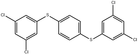 Benzene, 1,4-bis[(3,5-dichlorophenyl)thio]-,1361563-20-3,结构式