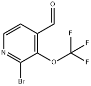 4-Pyridinecarboxaldehyde, 2-bromo-3-(trifluoromethoxy)- Structure