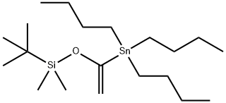 Stannane, tributyl[1-[[(1,1-dimethylethyl)dimethylsilyl]oxy]ethenyl]-,136201-90-6,结构式