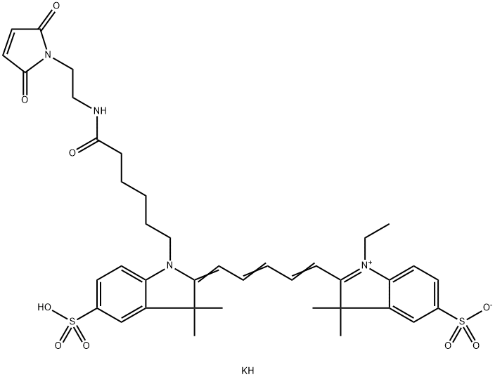 Sulfo-Cyanine5 maleimide Structure