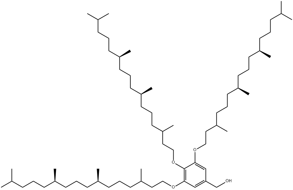 3, 4, 5-tri (2, 3-dihydrophytyloxy) benzyl alcohol Structure