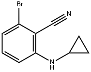 2-Bromo-6-(cyclopropylamino)benzonitrile,1365272-47-4,结构式