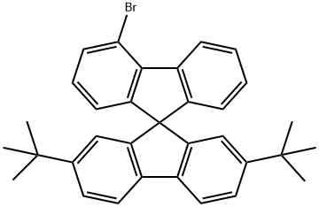 4'-Bromo-2,7-di-tert-butyl-9,9'-spirobi[fluorene] Struktur