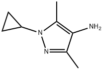 1H-Pyrazol-4-amine, 1-cyclopropyl-3,5-dimethyl- Structure