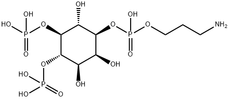 D-myo-Inositol, 1-(3-aminopropyl hydrogen phosphate) 4,5-bis(dihydrogen phosphate) 结构式