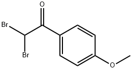 Ethanone, 2,2-dibromo-1-(4-methoxyphenyl)- 化学構造式