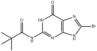 Propanamide, N-(8-bromo-6,9-dihydro-6-oxo-1H-purin-2-yl)-2,2-dimethyl- Struktur