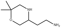 3-Morpholineethanamine,6,6-dimethyl- Structure