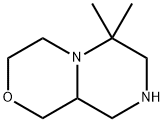 Pyrazino[2,1-c][1,4]oxazine, octahydro-6,6-dimethyl- Struktur