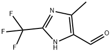 1H-Imidazole-5-carboxaldehyde, 4-methyl-2-(trifluoromethyl)- 化学構造式