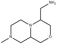 Pyrazino[2,1-c][1,4]oxazine-4-methanamine,octahydro-8-methyl- Structure
