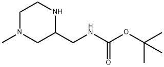tert-butyl N-[(4-methylpiperazin-2-yl)methyl]carbamate Structure